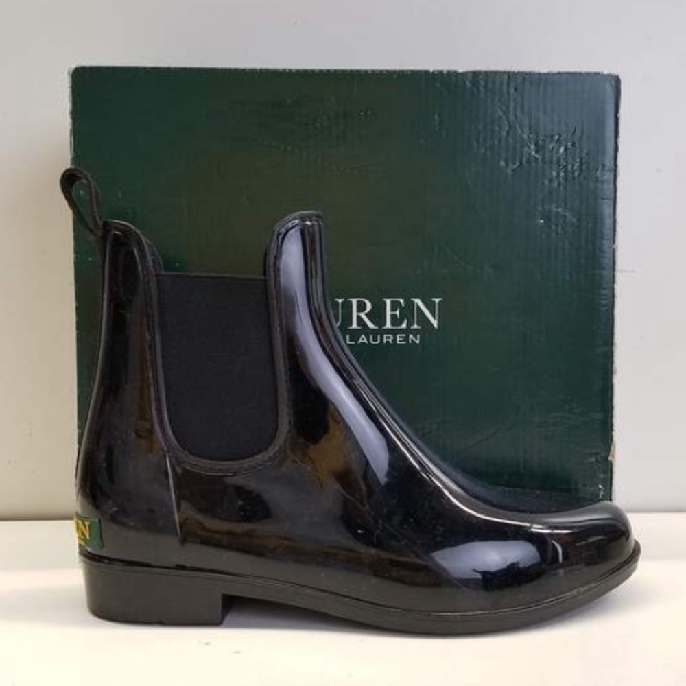 Lauren Ralph Lauren Women's Tally Bo Rai Rain Boots Waterproof Black